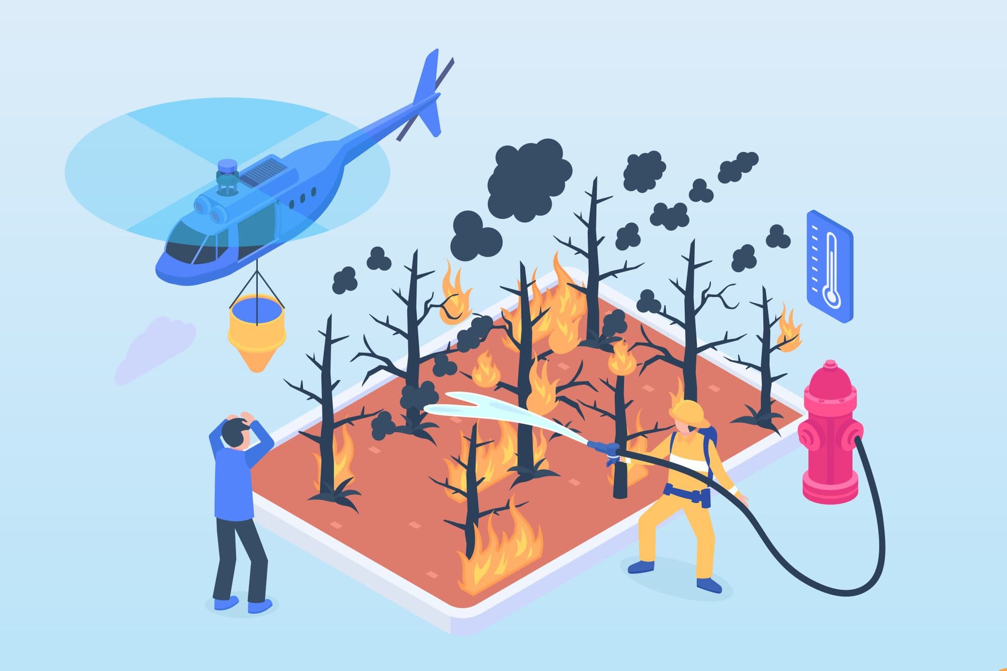 Cover photo for Wildfires article